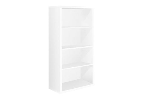 11.75" x 23.75" x 47.5" Cappuccino Particle Board Adjustable Shelves Bookshelf